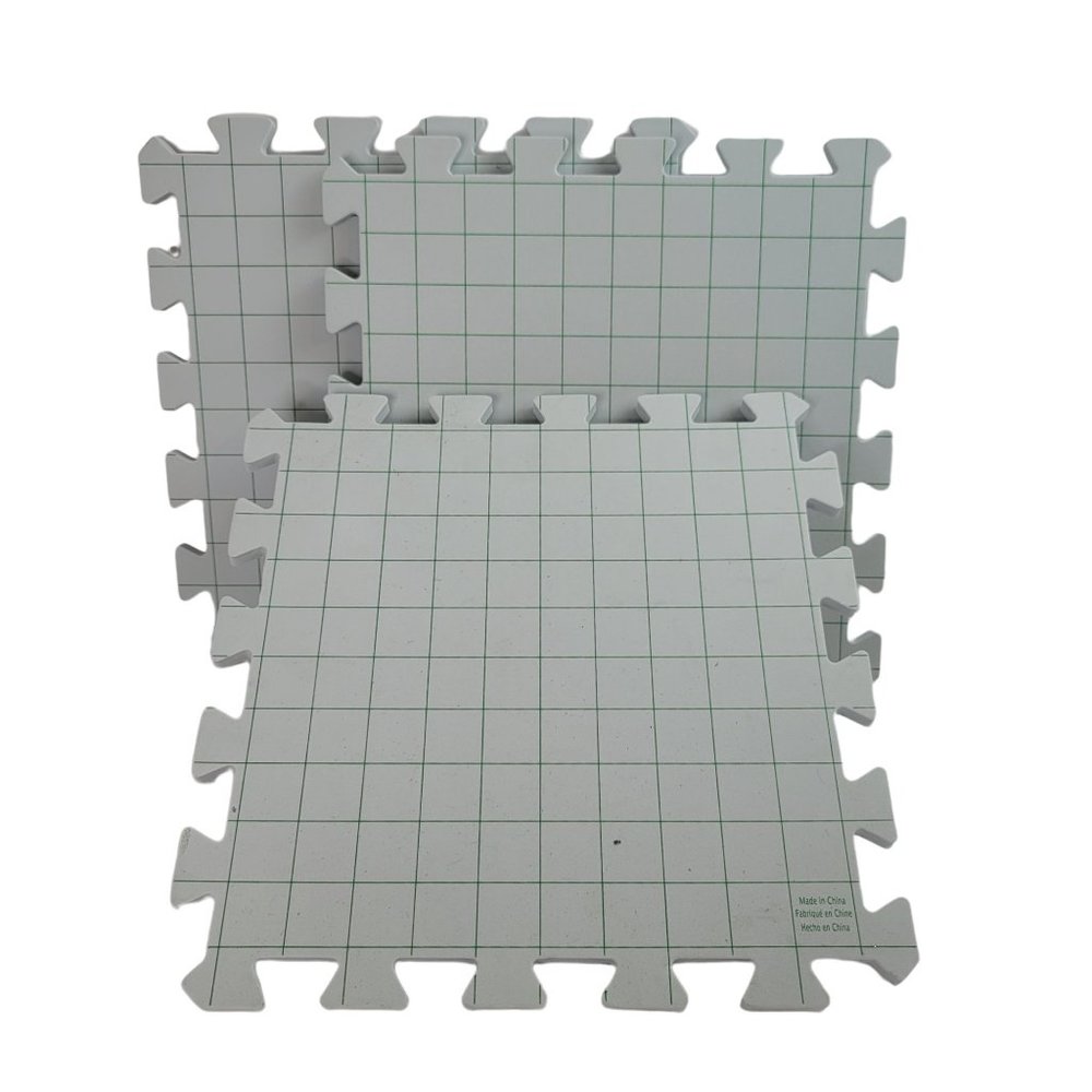 3 Boye Interlocking 12" x 12" Needlepoint Knitting Crochet Blocking Craft Boards